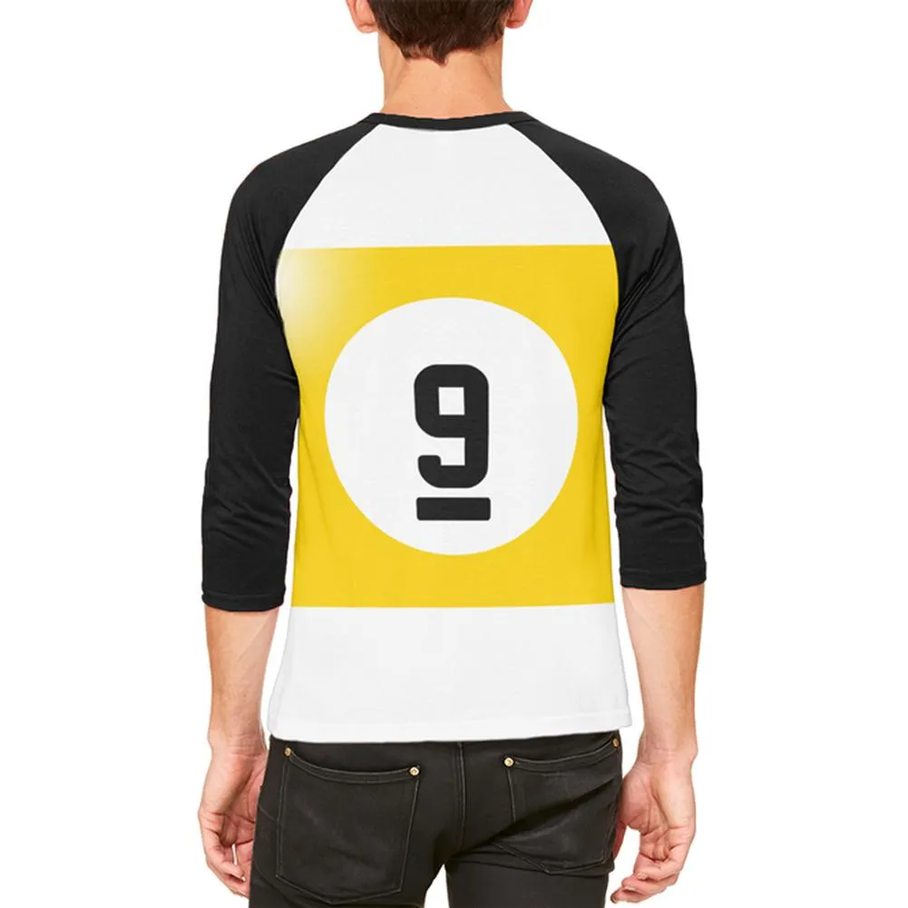 Halloween Billiard Pool Ball Nine Costume All Over Mens Raglan T Shirt sold by Old Glory product image thumbnail 2