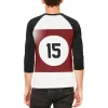 Halloween Billiard Pool Ball Fifteen Costume Mens Raglan T Shirt sold by Old Glory