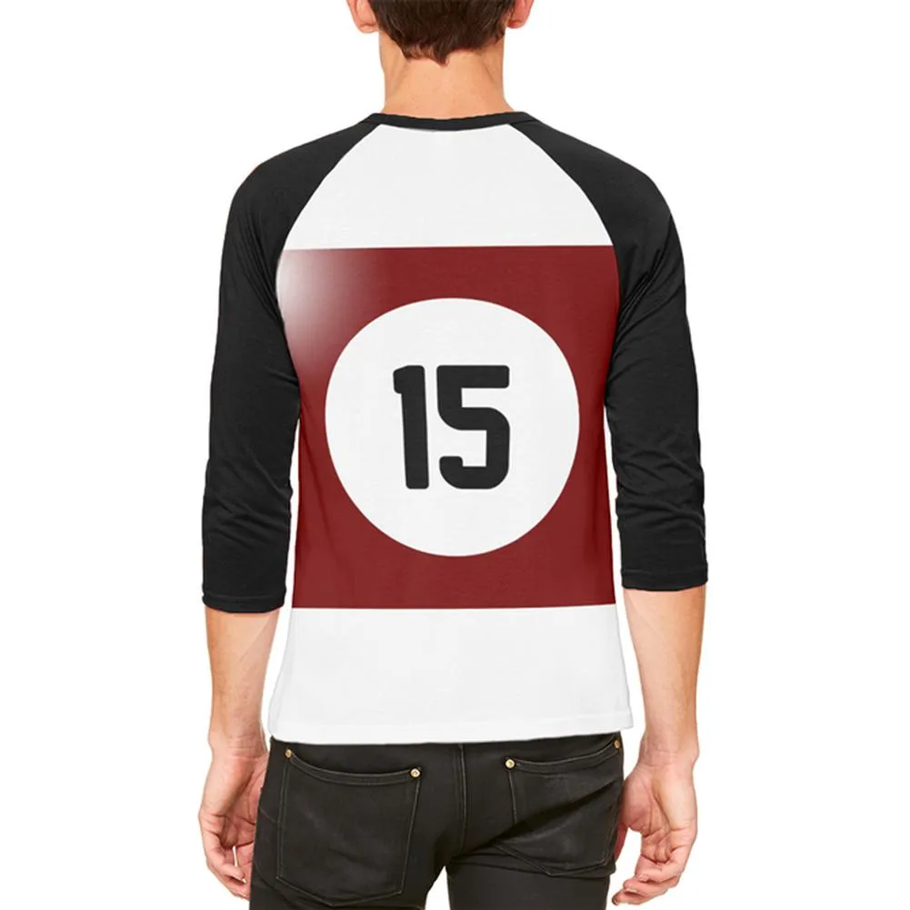 Halloween Billiard Pool Ball Fifteen Costume Mens Raglan T Shirt sold by Old Glory product image thumbnail 2