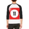 Halloween Billiard Pool Ball Eleven Costume All Over Mens Raglan T Shirt sold by Old Glory