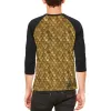 Halloween Battle Damage Bronze Scale Armor Costume Mens Raglan T Shirt sold by Old Glory