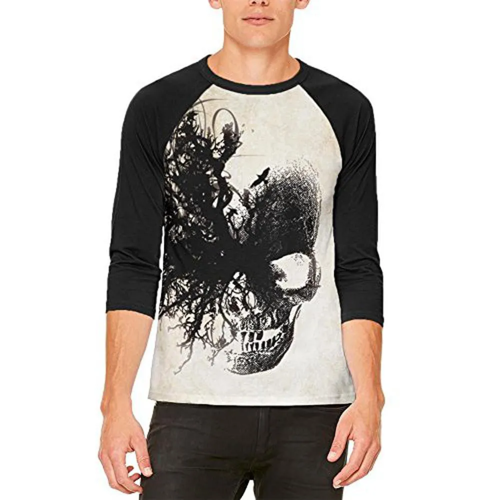 Dreaming Skull Mens Raglan T Shirt sold by Old Glory