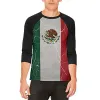 Cinco De Mayo Distressed Mexican Flag Mens Raglan T Shirt sold by Old Glory