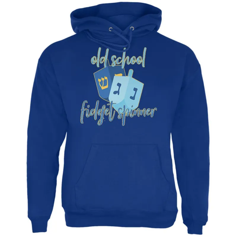 Hanukkah Dreidel Old School Fidget Spinner Mens Hoodie sold by Old Glory