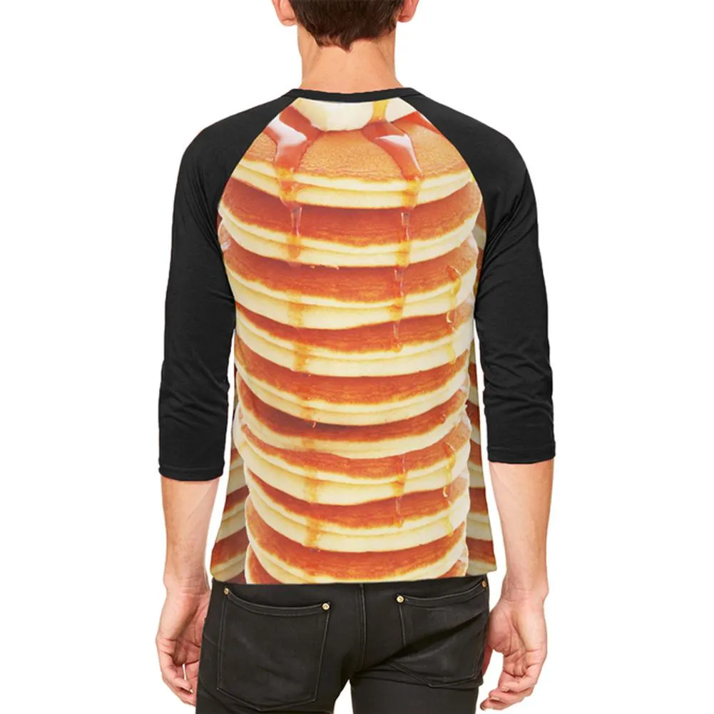 Halloween Pancakes and Syrup Breakfast Costume Mens Raglan T Shirt sold by Old Glory product image thumbnail 2