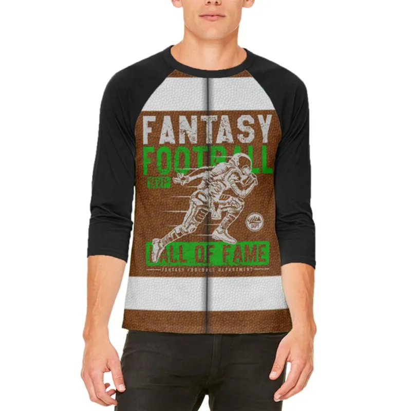 Fantasy Football MVP Hall Of Fame Mens Raglan T Shirt sold by Old Glory