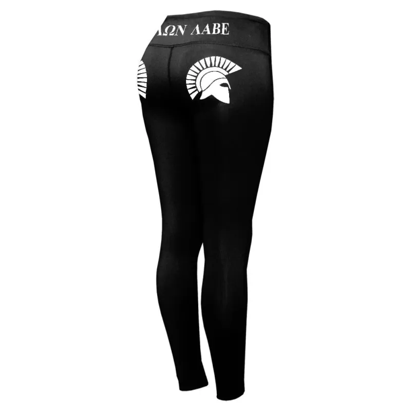 Molon Labe Spartan Helmet Greek Womens Performance Leggings sold by Old Glory