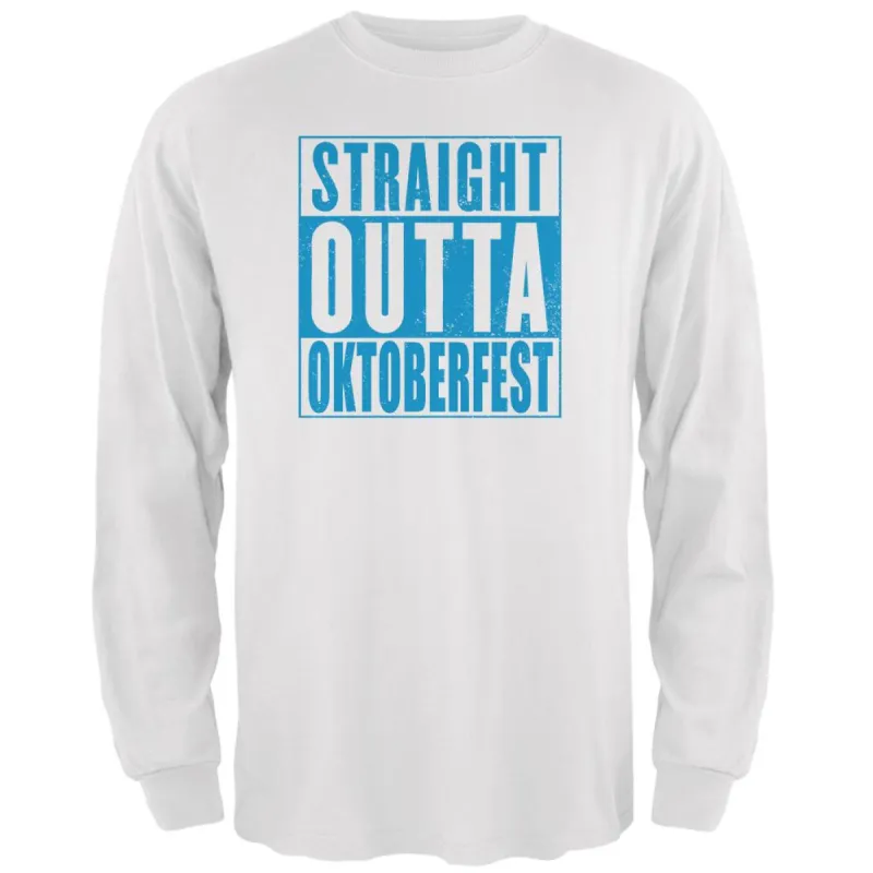 Straight Outta Oktoberfest Mens Long Sleeve T Shirt sold by Old Glory