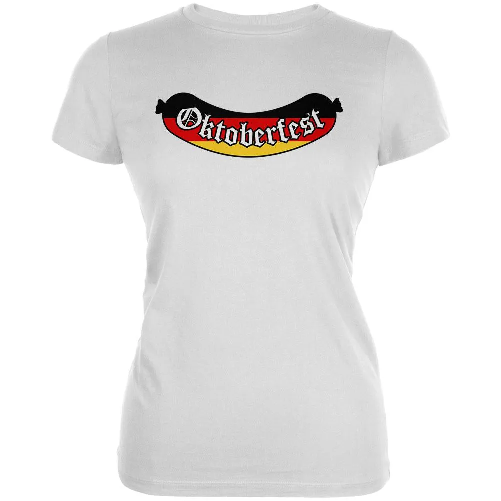 Oktoberfest Greman Flag Bratwurst Juniors Soft T Shirt sold by Old Glory product image thumbnail 2