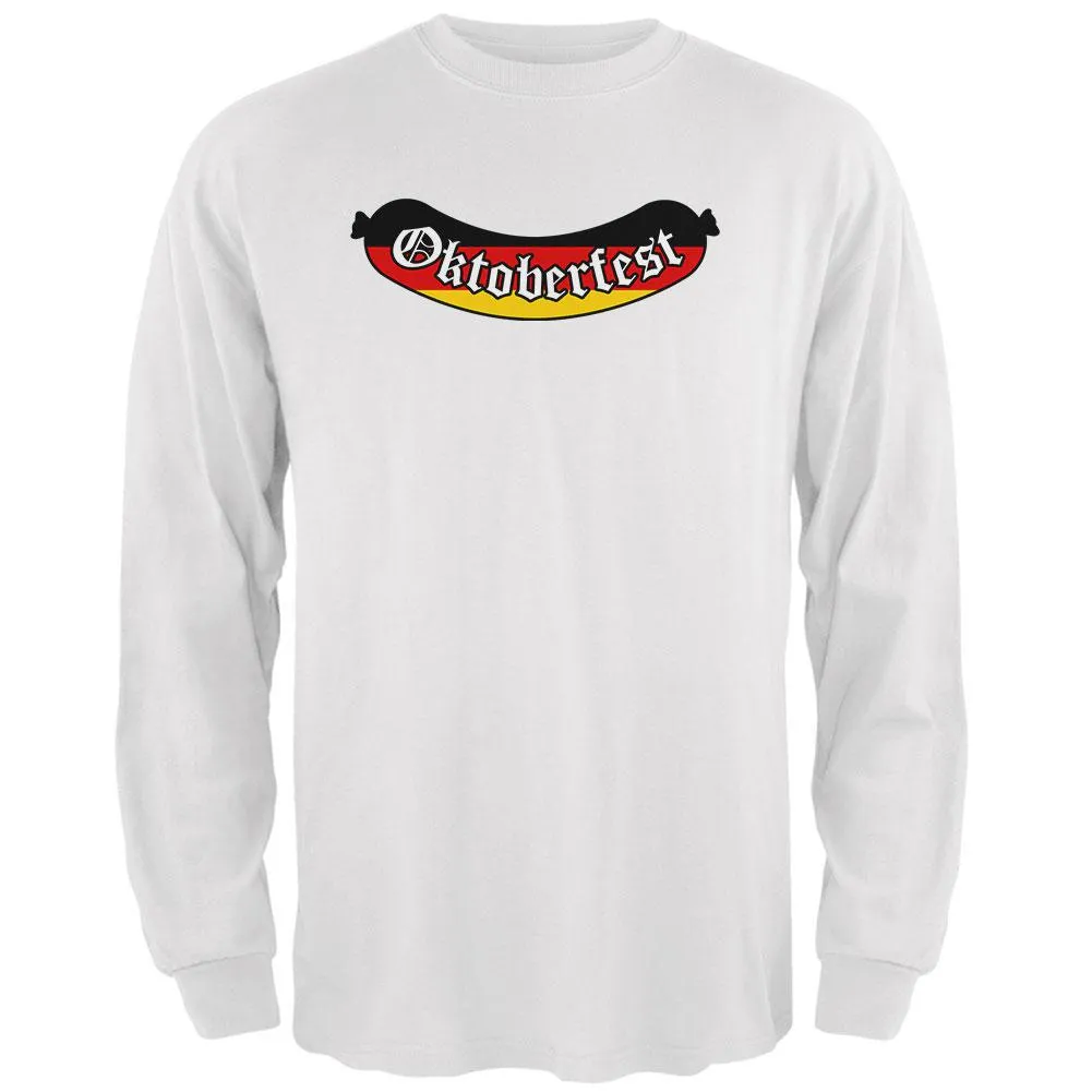 Oktoberfest Greman Flag Bratwurst Mens Long Sleeve T Shirt sold by Old Glory