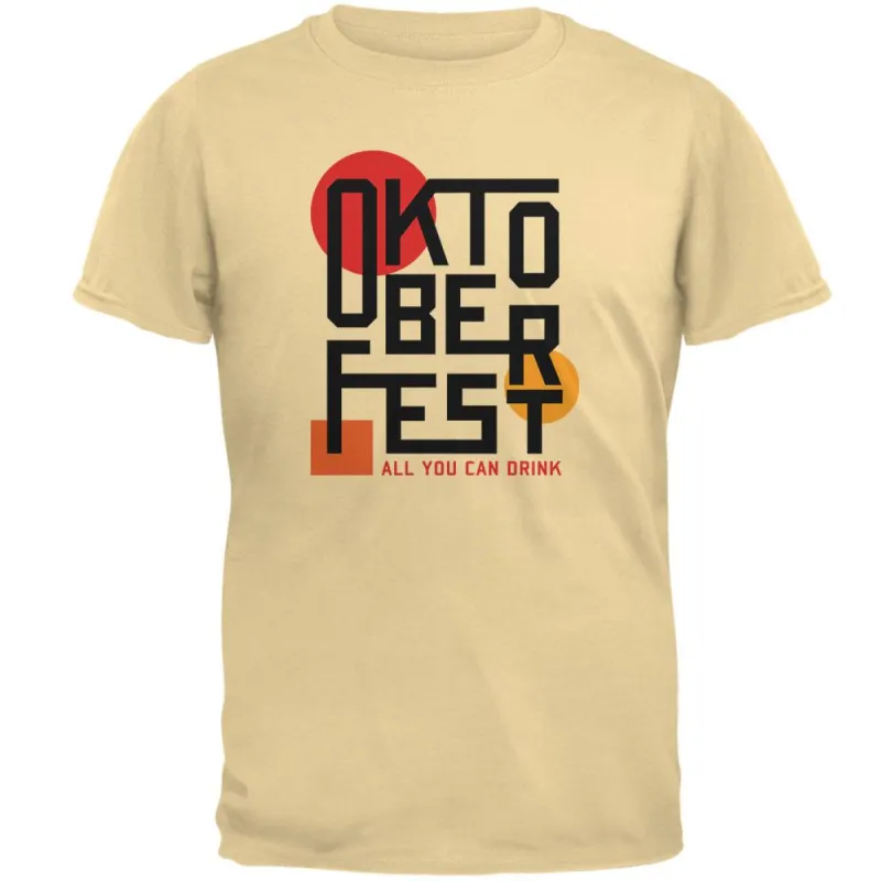 Oktoberfest Retro Vintage Poster Type Mens T Shirt sold by Old Glory