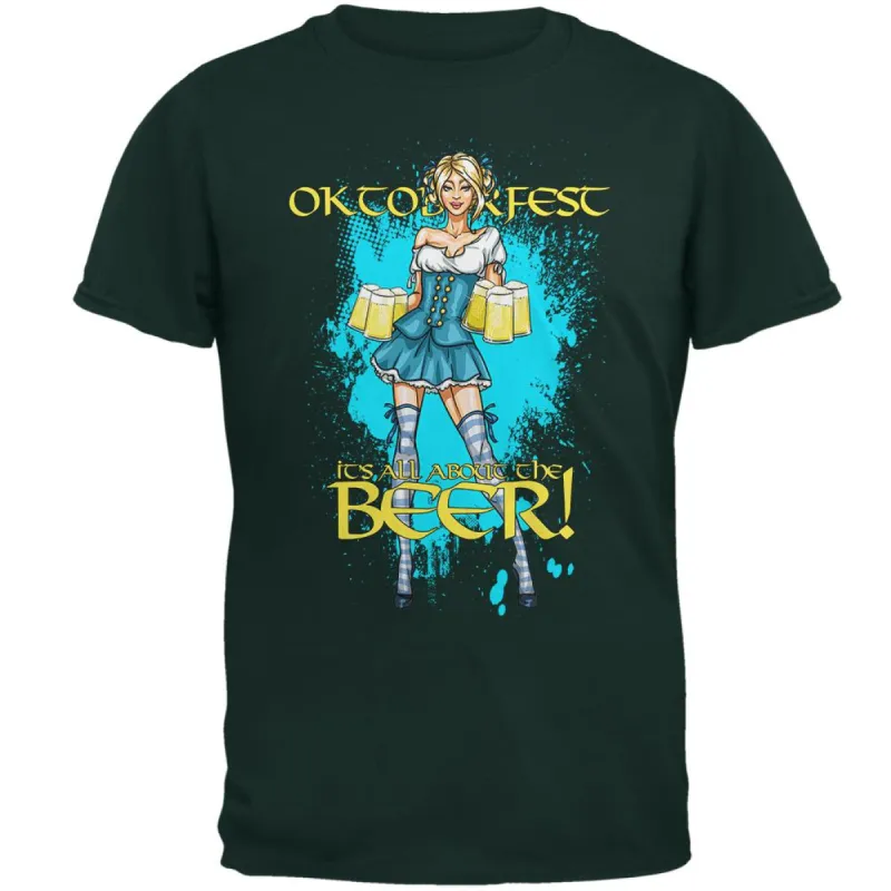 Oktoberfest All About The Beer Wench Mens T Shirt sold by Old Glory