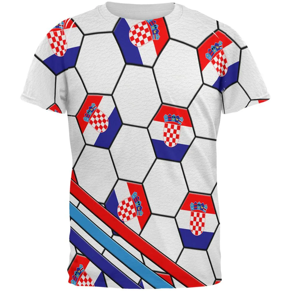 World Cup Croatia Soccer Ball All Over Mens T Shirt sold by Old Glory