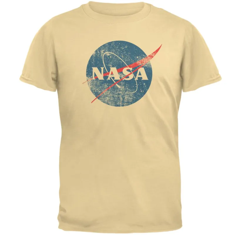 NASA Distressed Logo Mens T Shirt sold by Old Glory