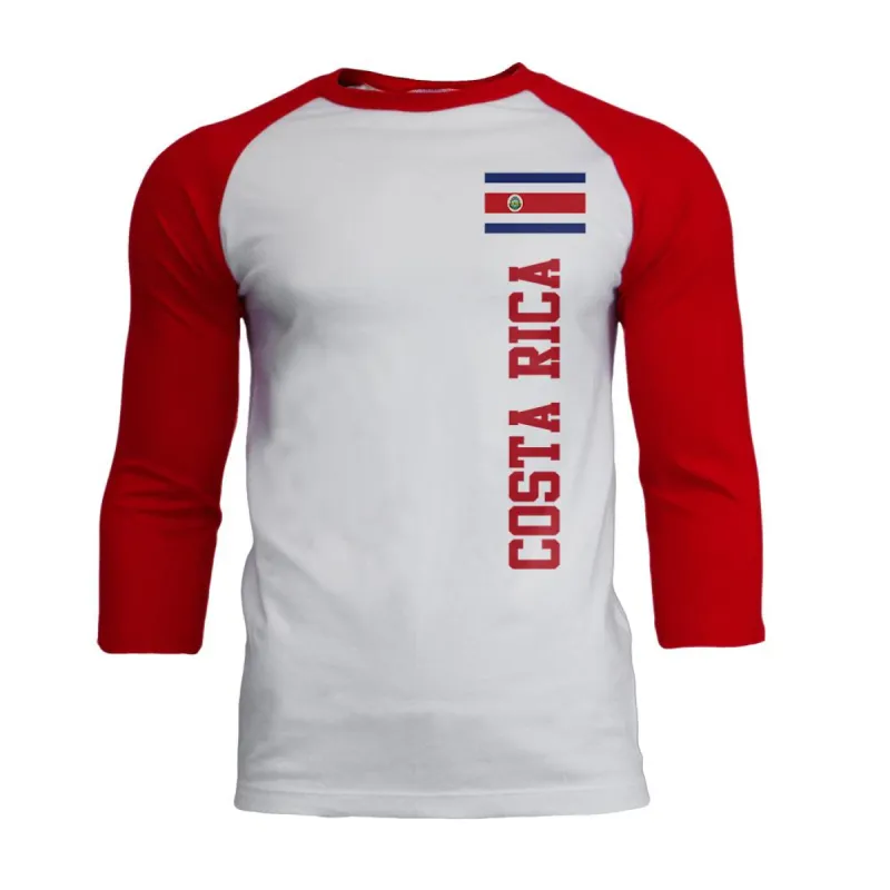 World Cup Costa Rica Mens Soft Raglan T Shirt sold by Old Glory