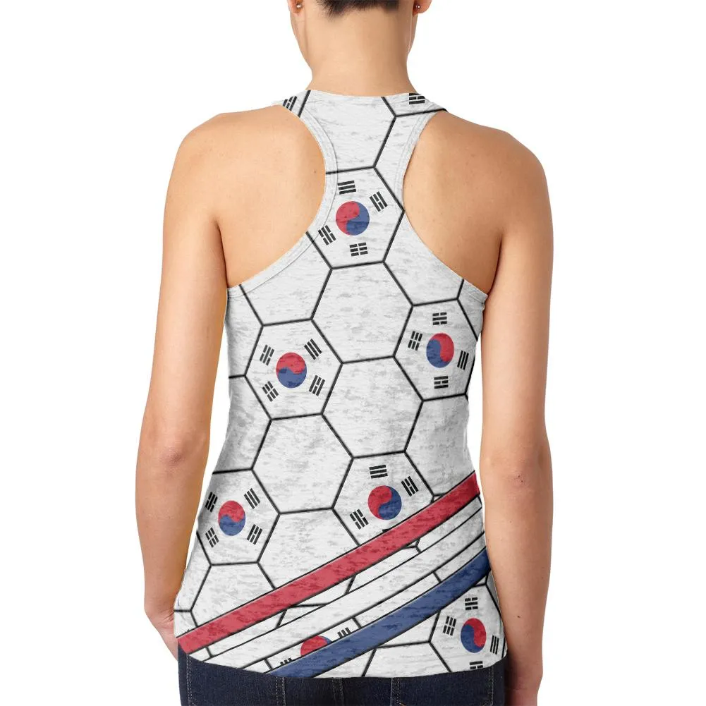 World Cup South Korea Soccer Ball Juniors Burnout Racerback Tank Top sold by Old Glory product image thumbnail 2