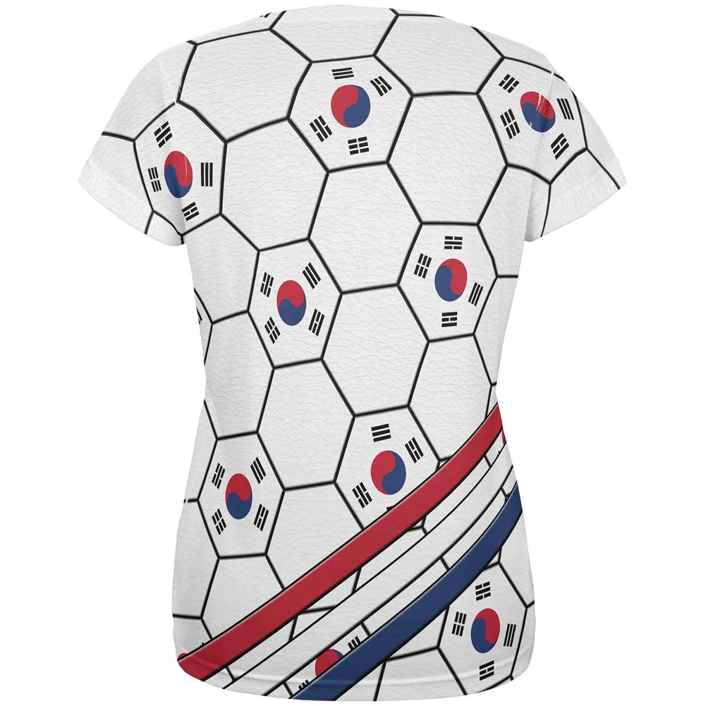 World Cup South Korea Soccer Ball All Over Womens T Shirt sold by Old Glory product image thumbnail 2