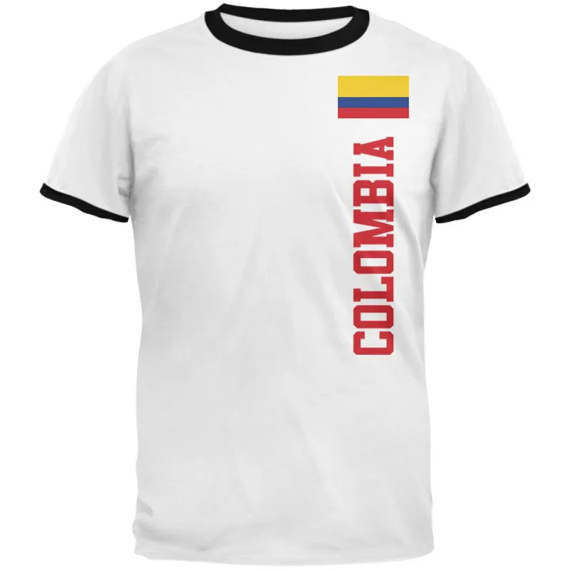 World Cup Colombia Mens Ringer T Shirt sold by Old Glory