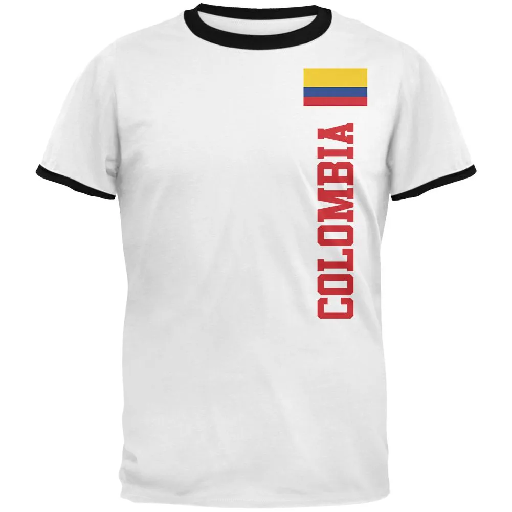 World Cup Colombia Mens Ringer T Shirt sold by Old Glory