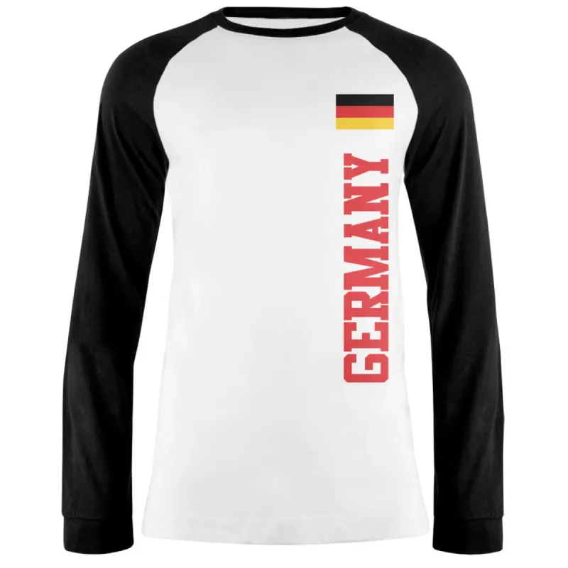 World Cup Germany Mens Long Sleeve Raglan T Shirt sold by Old Glory