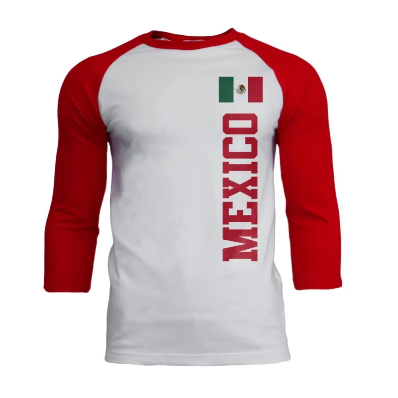 World Cup Mexico Mens Soft Raglan T Shirt sold by Old Glory