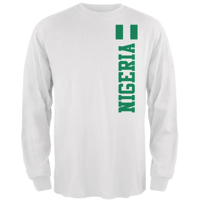 World Cup Nigeria Mens Long Sleeve T Shirt sold by Old Glory