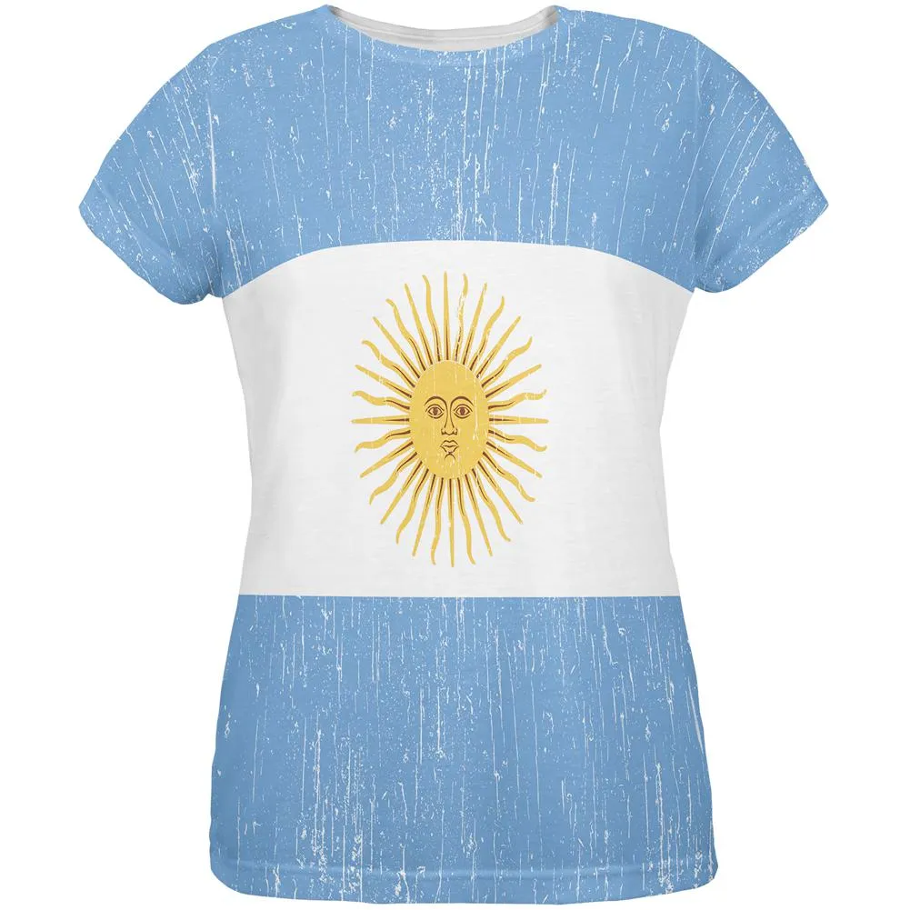 World Cup Argentina Sun All Over Womens T Shirt sold by Old Glory