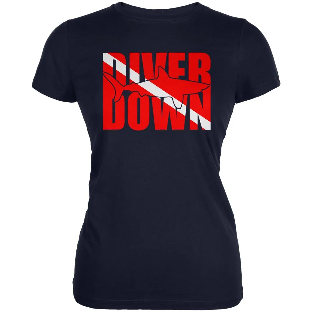 Diver Down Megalodon Shark Juniors Soft T Shirt sold by Old Glory product image thumbnail 2