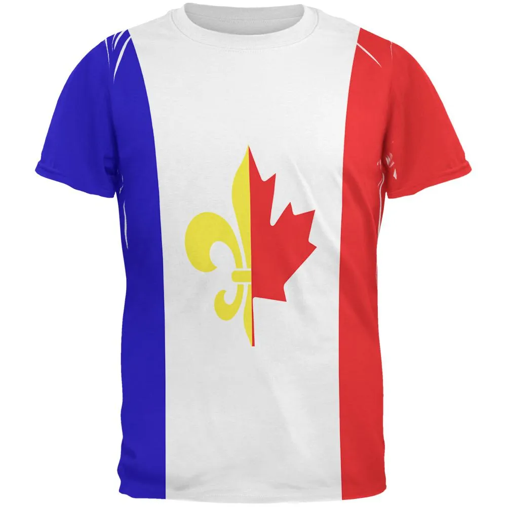 French Canadian Flag All Over Mens T Shirt sold by Old Glory