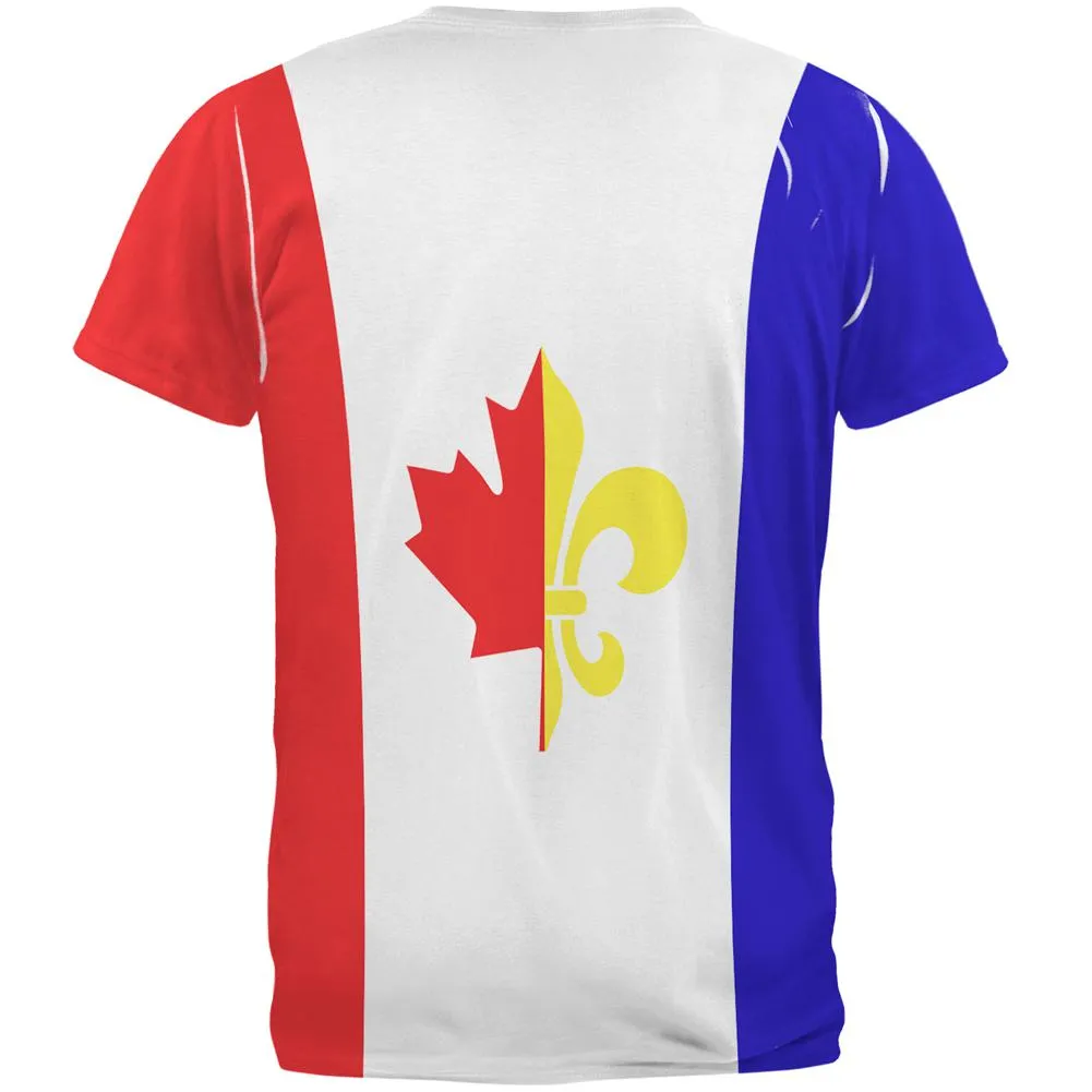 French Canadian Flag All Over Mens T Shirt sold by Old Glory product image thumbnail 2
