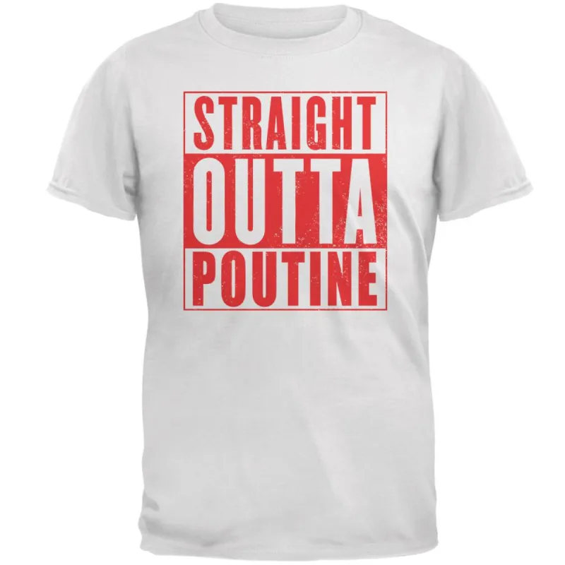 Straight Outta Poutine Mens T Shirt sold by Old Glory