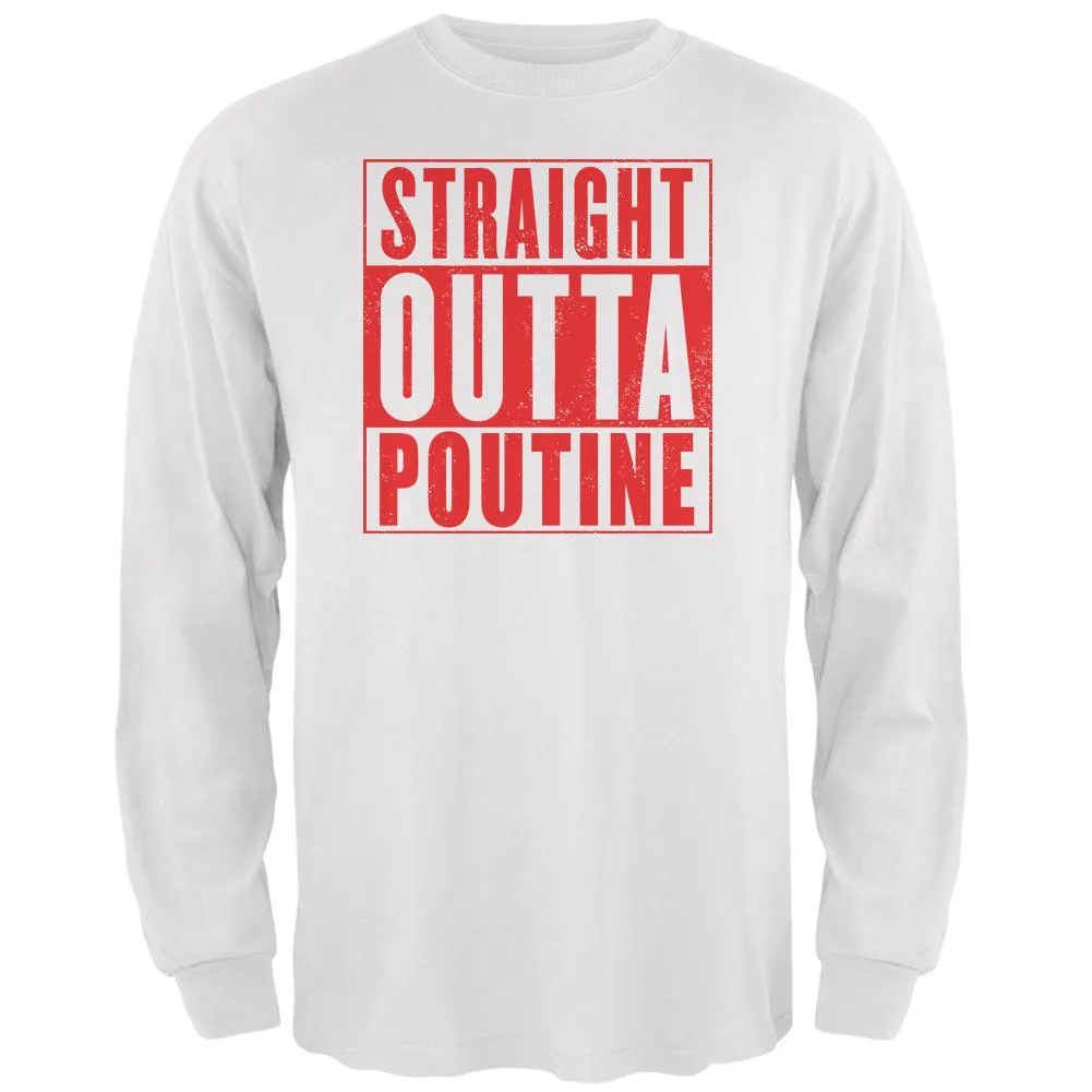 Straight Outta Poutine Mens Long Sleeve T Shirt sold by Old Glory