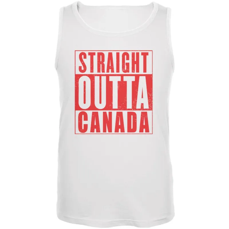 Straight Outta Canada Mens Tank Top sold by Old Glory
