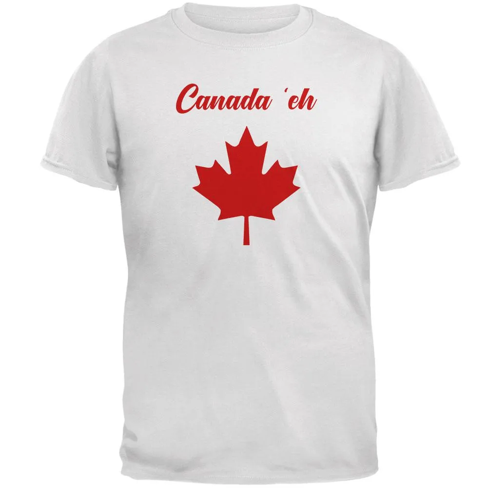 Canada Day 'Eh Pun Red Mens T Shirt sold by Old Glory