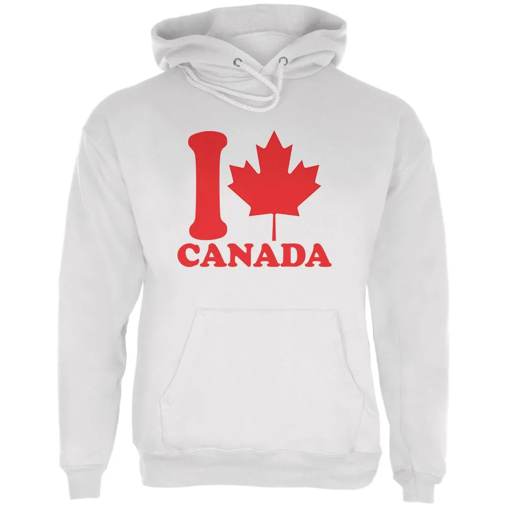 I Love Maple Leaf Heart Canada Mens Hoodie sold by Old Glory