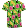 Tropical Vacation Toucan Pattern All Over Mens T Shirt sold by Old Glory