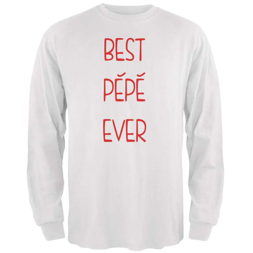 Father's Day Best Pepe Ever Mens Long Sleeve T Shirt sold by Old Glory