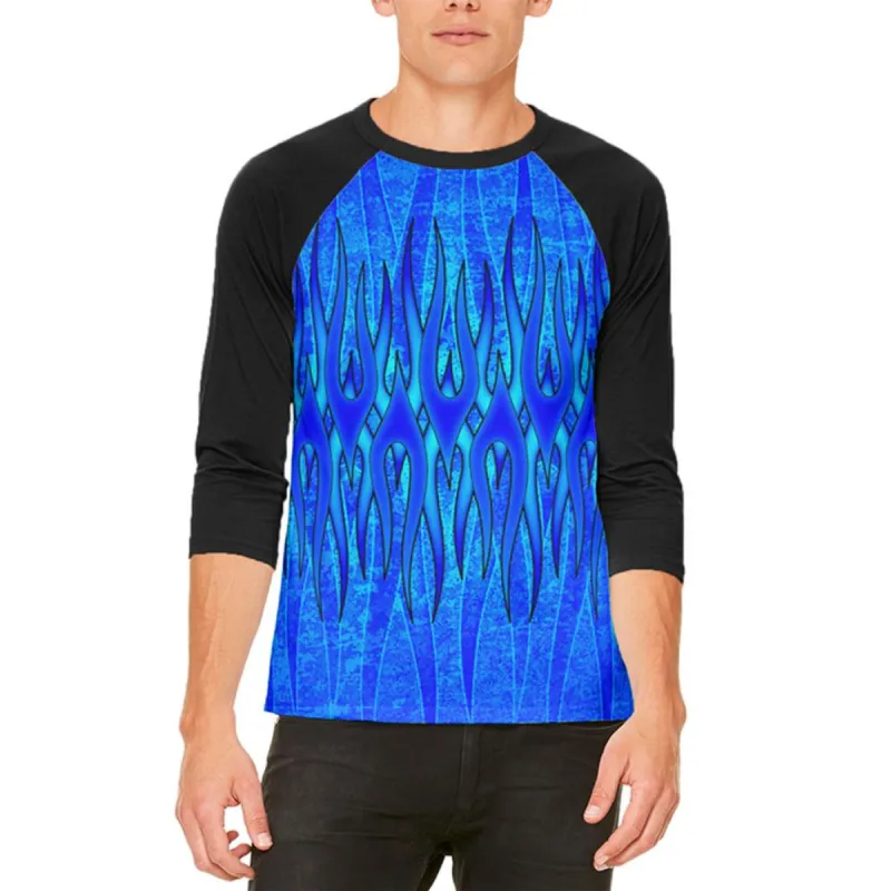 The Eternal Blue Flame Mens Raglan T Shirt sold by Old Glory