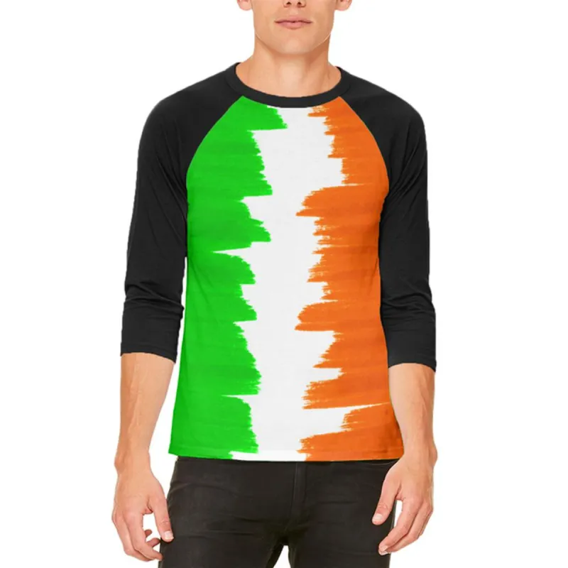 St Patrick's Day Color Me Irish Mens Raglan T Shirt sold by Old Glory