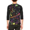 Splatter Paint Black Mens Raglan T Shirt sold by Old Glory