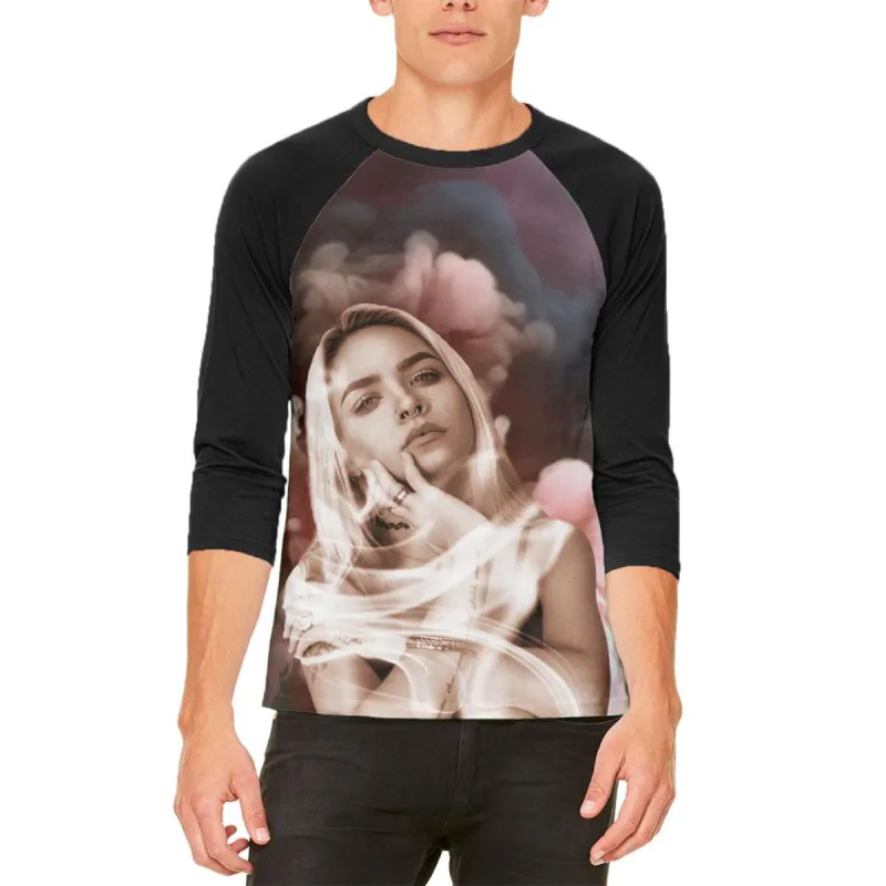 Smoky Girl Mens Raglan T Shirt sold by Old Glory