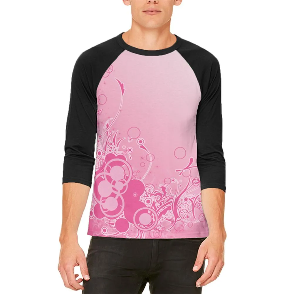 Pink Ombre Day Dream Mens Raglan T Shirt sold by Old Glory