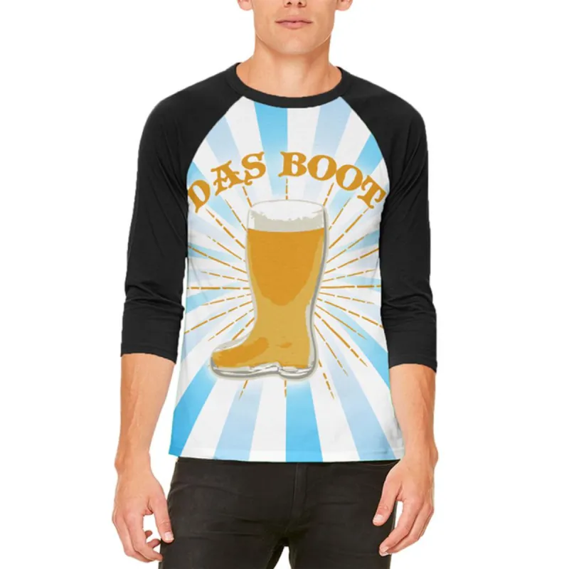 Oktoberfest Das Boot Beer Mug Mens Raglan T Shirt sold by Old Glory