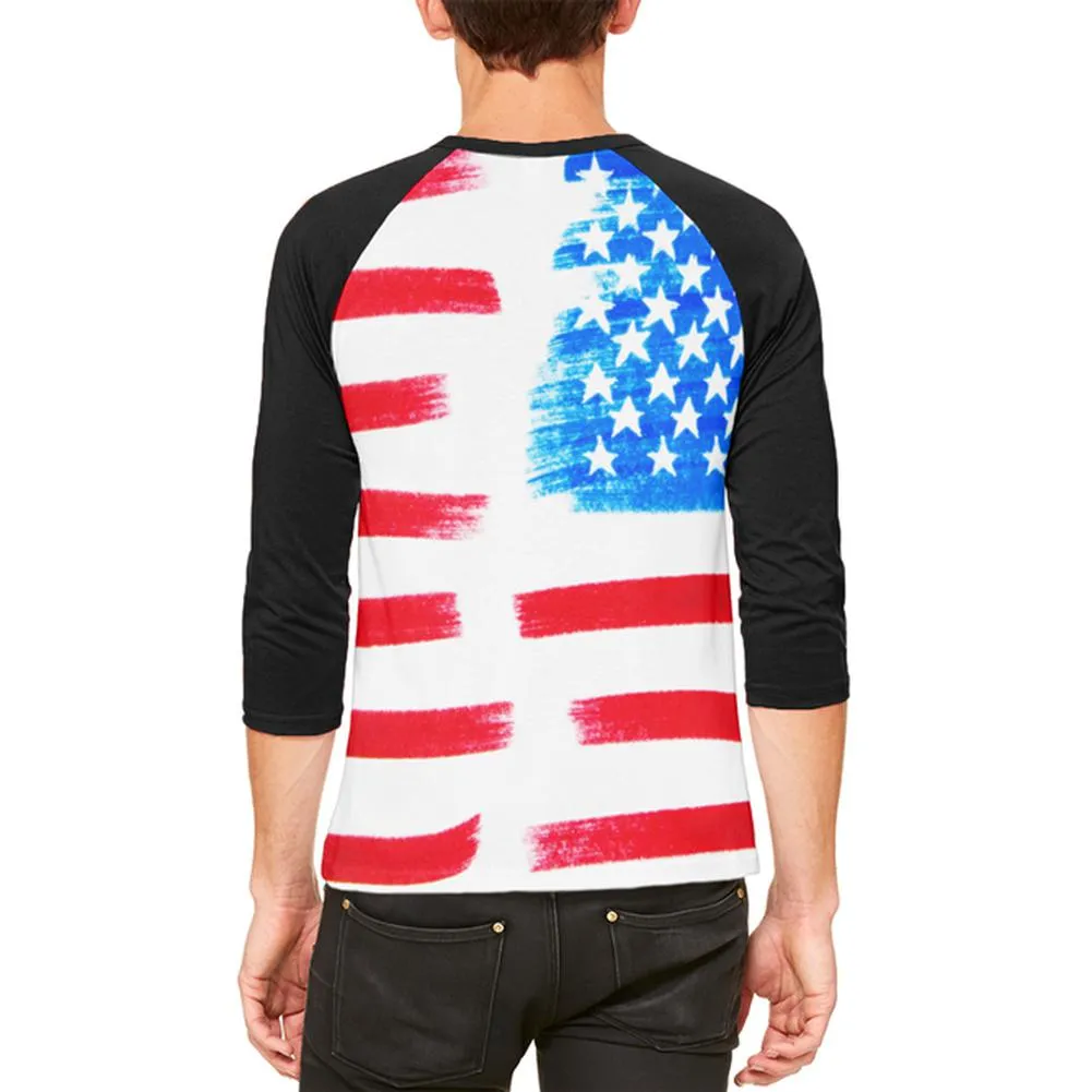 4th of July Color Me American Mens Raglan T Shirt sold by Old Glory product image thumbnail 2
