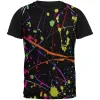 Splatter Paint Black Adult Black Back T-Shirt sold by Old Glory