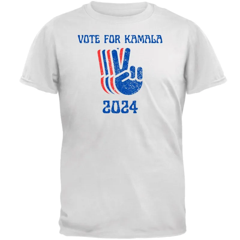 Election 2024 Kamala Harris Patriotic Peace Hands Vote For Kamala Mens T Shirt sold by Old Glory