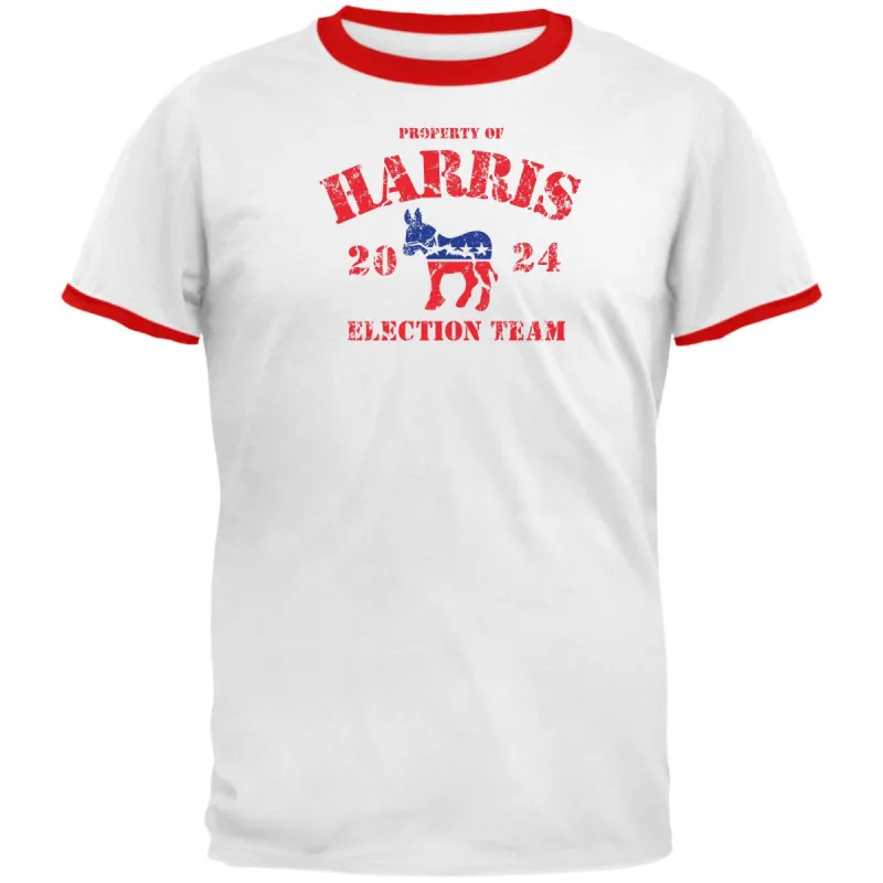 Election 2024 Property of Harris Election 2024 Mens Ringer T Shirt sold by Old Glory