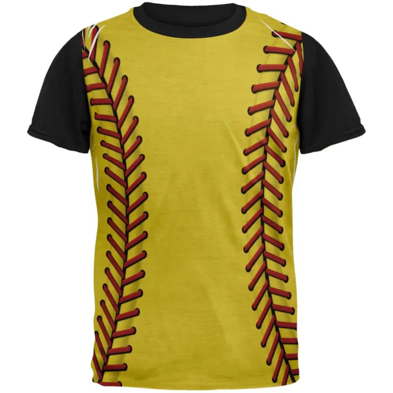 Softball Costume Adult Black Back T-Shirt sold by Old Glory