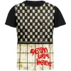 SEAN Was Here Graffiti Adult Black Back T-Shirt sold by Old Glory
