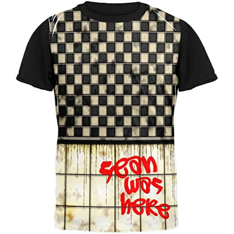 SEAN Was Here Graffiti Adult Black Back T-Shirt sold by Old Glory